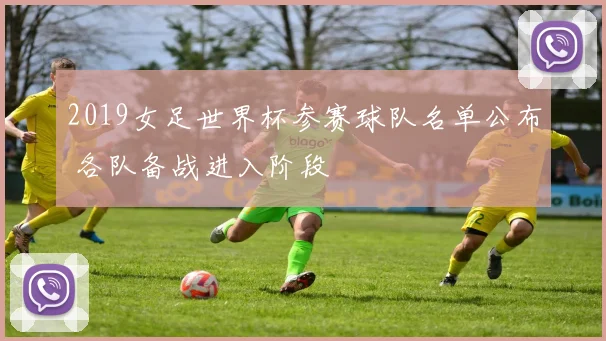 2019女足世界杯参赛球队名单公布 各队备战进入阶段